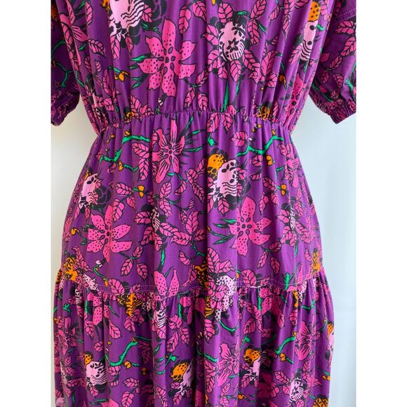 Derek Lam 10 Crosby Dallas Cotton Floral Nap Dress sz 10 - Picture 5 of 11